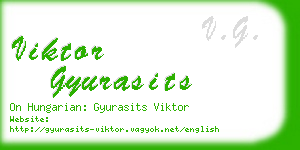 viktor gyurasits business card